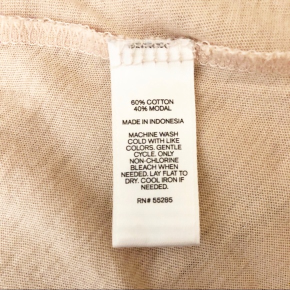 3/15$ Express One Eleven blush pink/cream tee size XS - Picture 5 of 7